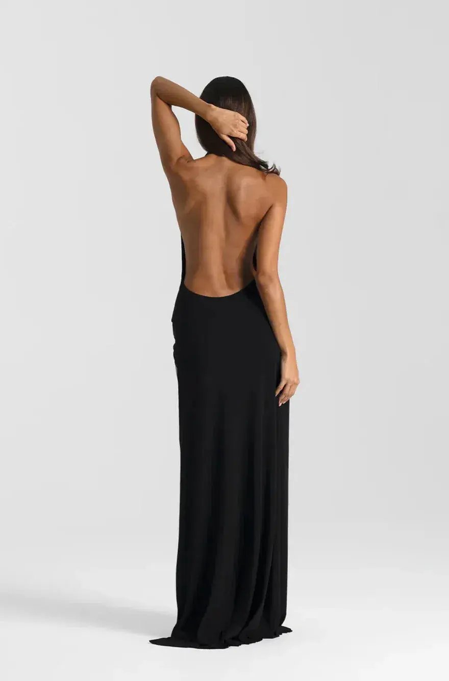 Natalie Rolt Winona Gown Black Size 1 / 8 AU photo 3