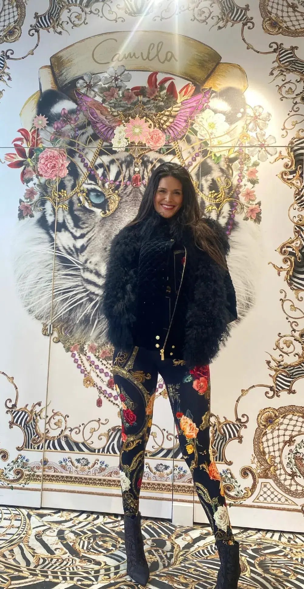 Camilla Magic In The Manuscripts Velvet Jacket with Fur Panels Black Size S/ Size AU 10 photo 6