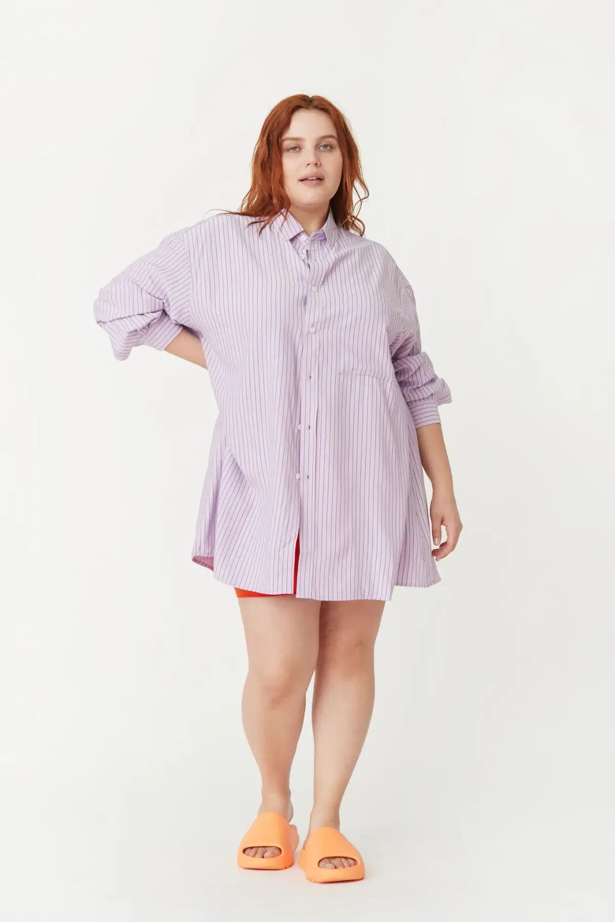 Blanca Benson Shirt in Lilac Purple One Size photo 3