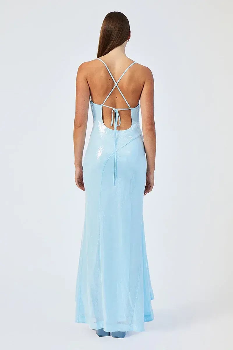 Suboo Luca Cowl Neck Maxi Light Blue Size M / AU 10 photo 3