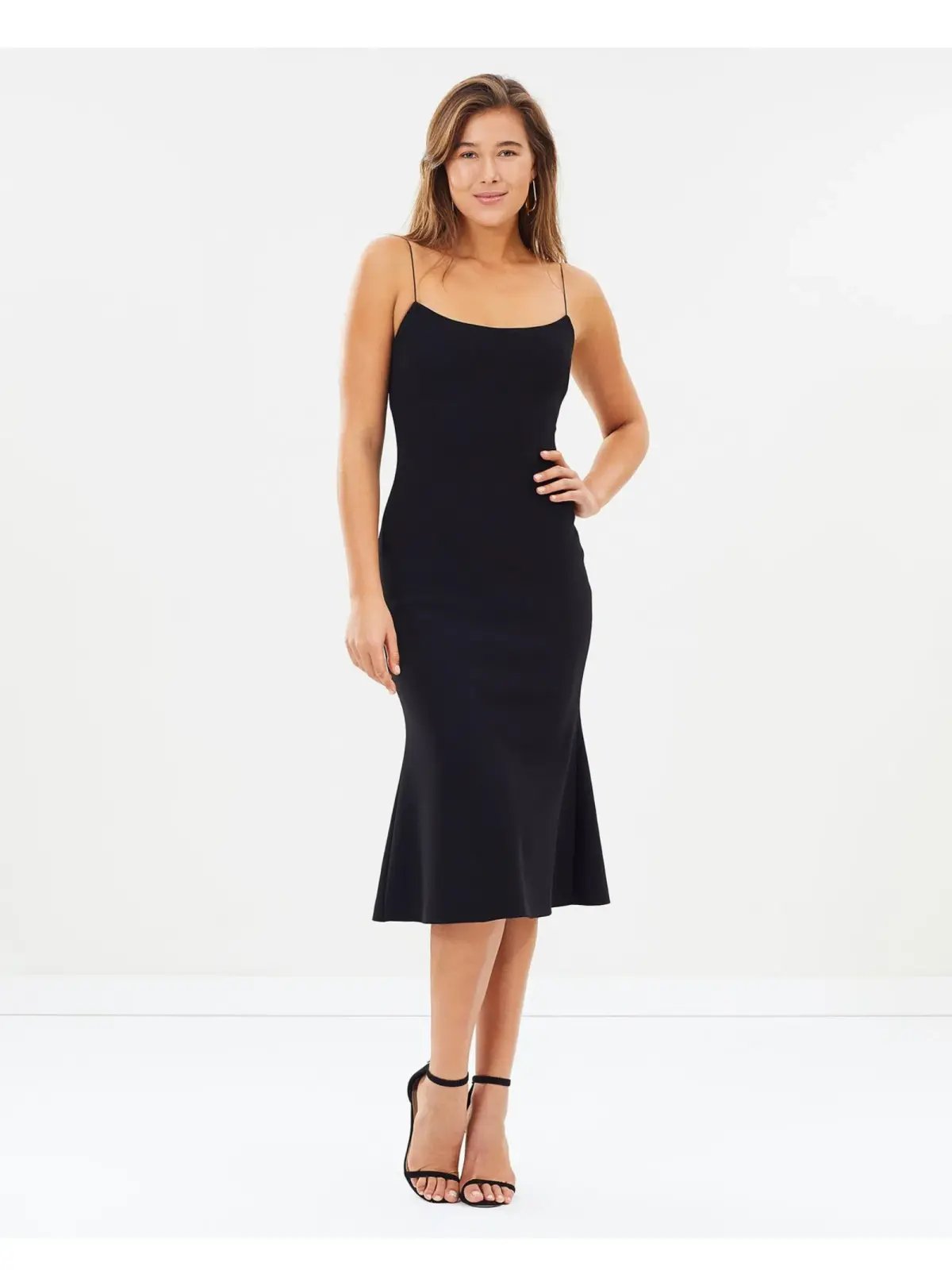 Bec & Bridge Te Amo Scoop Midi Dress Black Size AU 8 photo 2