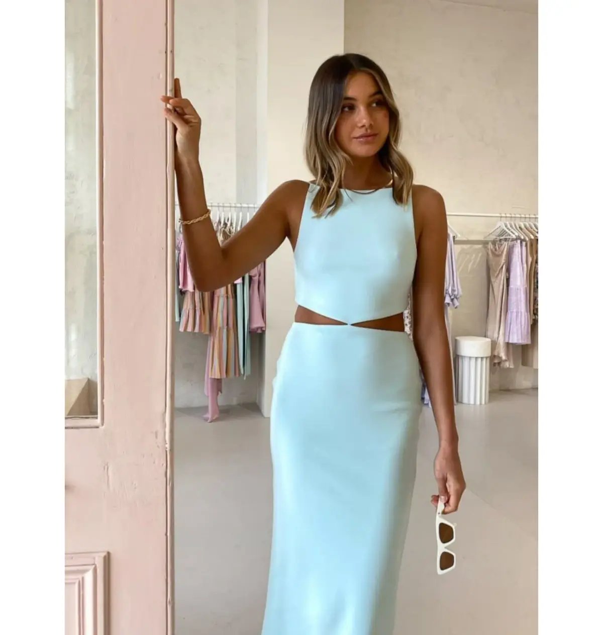 Bec & Bridge Scout Midi Dress in Mint Size AU 10 photo 2