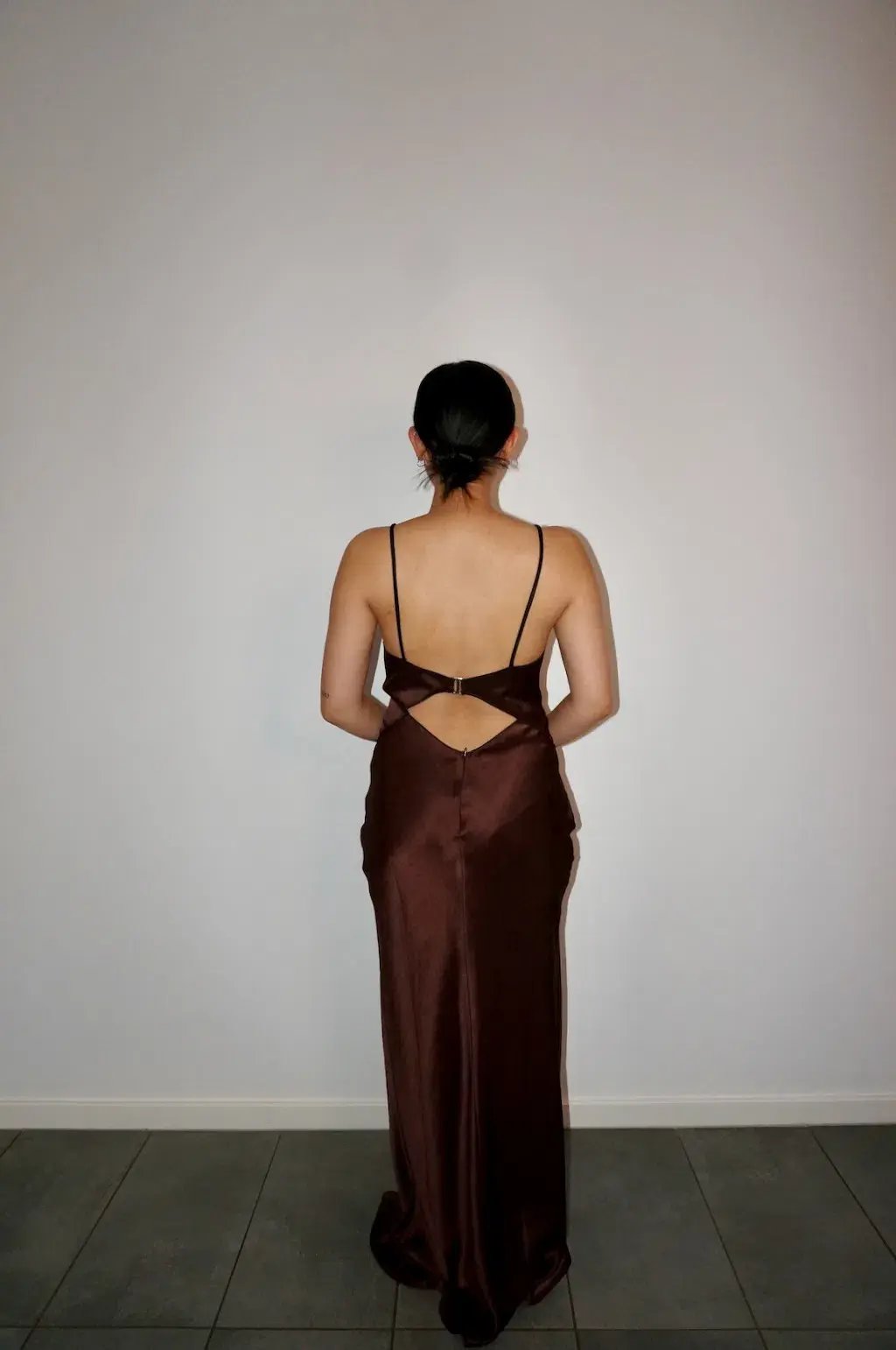 Bec & Bridge Hazel Maxi Dress Chocolate Size 8 photo 4