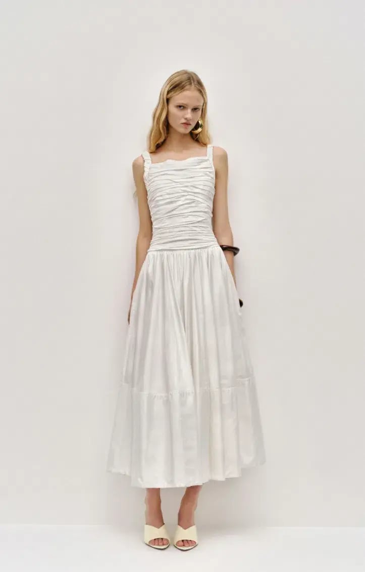 Aje Star Midi Dress Ivory Size 8 photo 2
