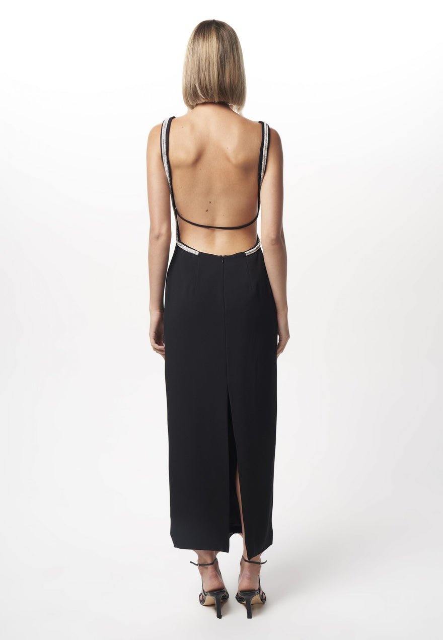 Nicola Finetti Long Diamond Backless Dress photo 2