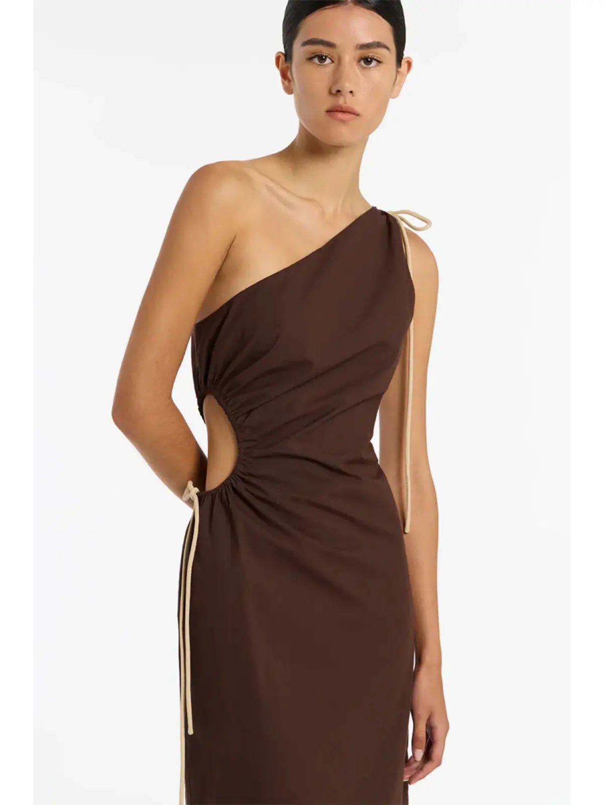 Sir the Label Jeanne One-Shoulder Maxi Dress Brown Size 2 / AU 10 photo 2