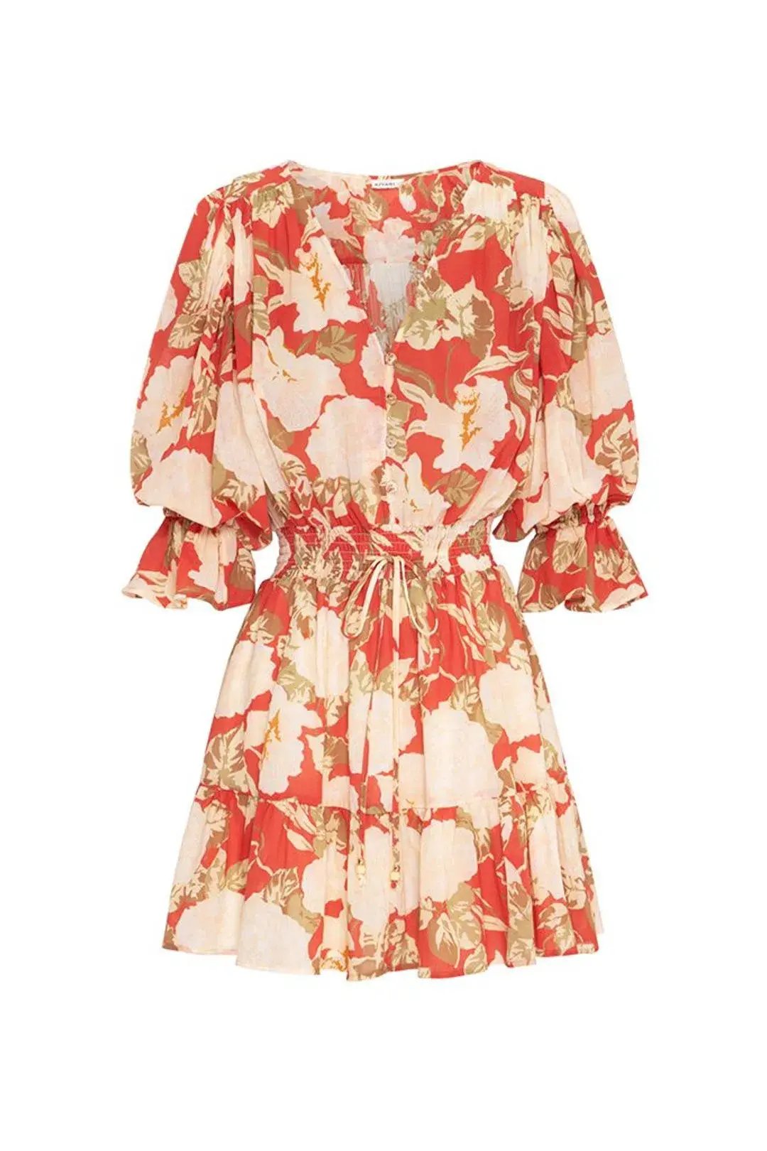 Kivari Helena Cotton Mini Dress Print Size 12 photo 4