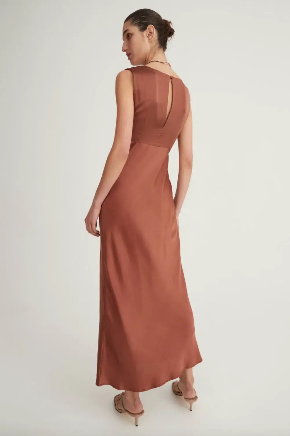 Hansen and Gretel Jessa Dress Brown Size 8 photo 3