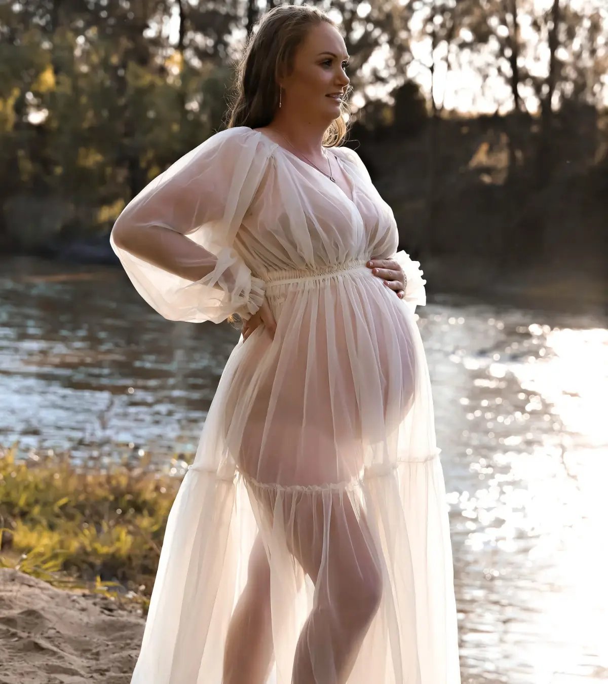 We Are Reclamation Wish For It Gown Cream One Size photo 7