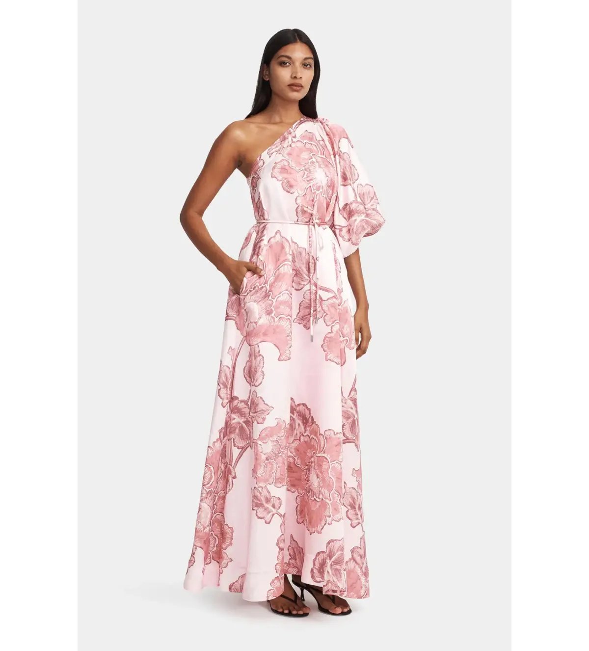 Hansen and Gretel Carmen Maxi Dress Orchid Bloom Size AU 10 photo 3