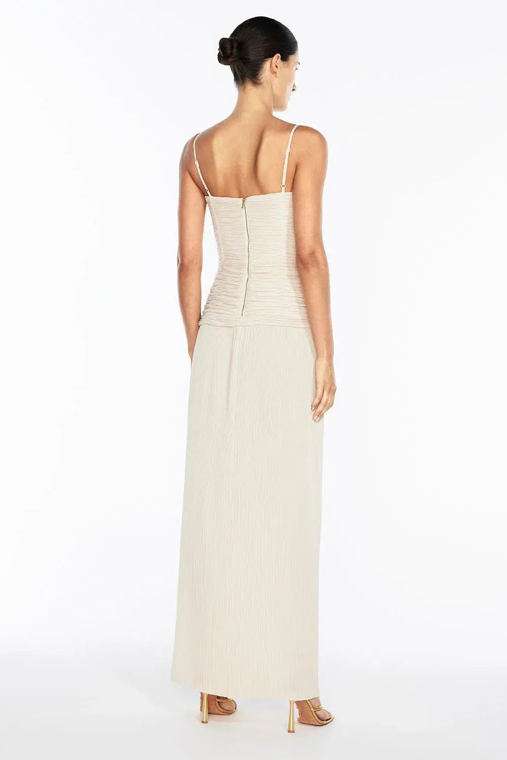 Manning Cartell Double Time Pleat Dress - Nougat | Size Small , S AU 8 photo 4