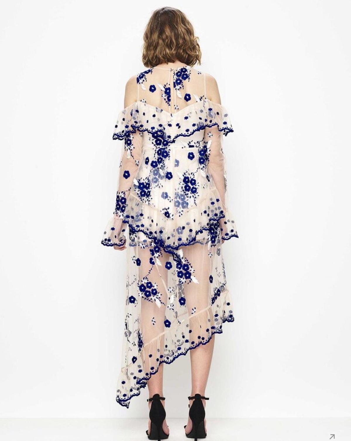 Alice McCall Mirage Gown Nude Blue Size 12 photo 3