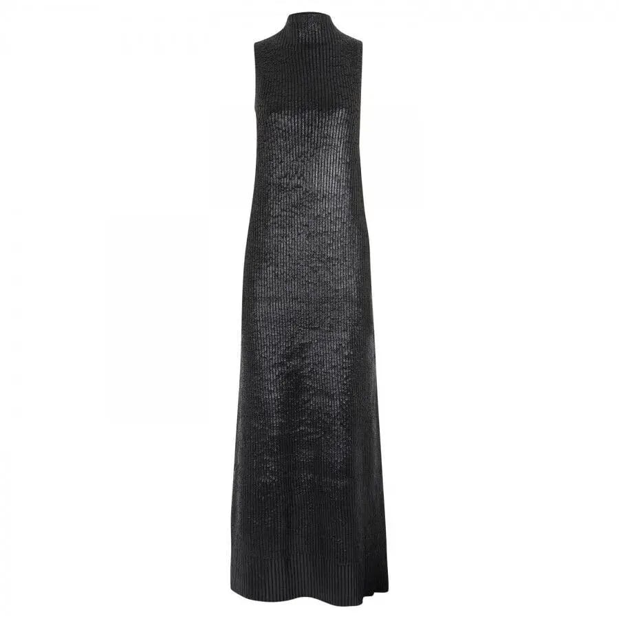 Sass & Bide Wintergate Pop Rocks Maxi Dress Black Size 8 photo 4