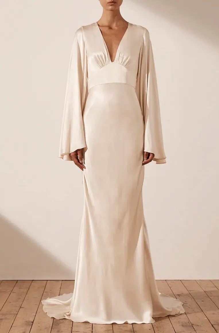 Shona Joy La Lune Backless Maxi Ivory Size AU 10 photo 2