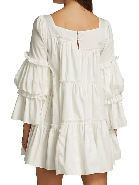 Aje L'Espirit Mini Dress White Size 6 photo 3