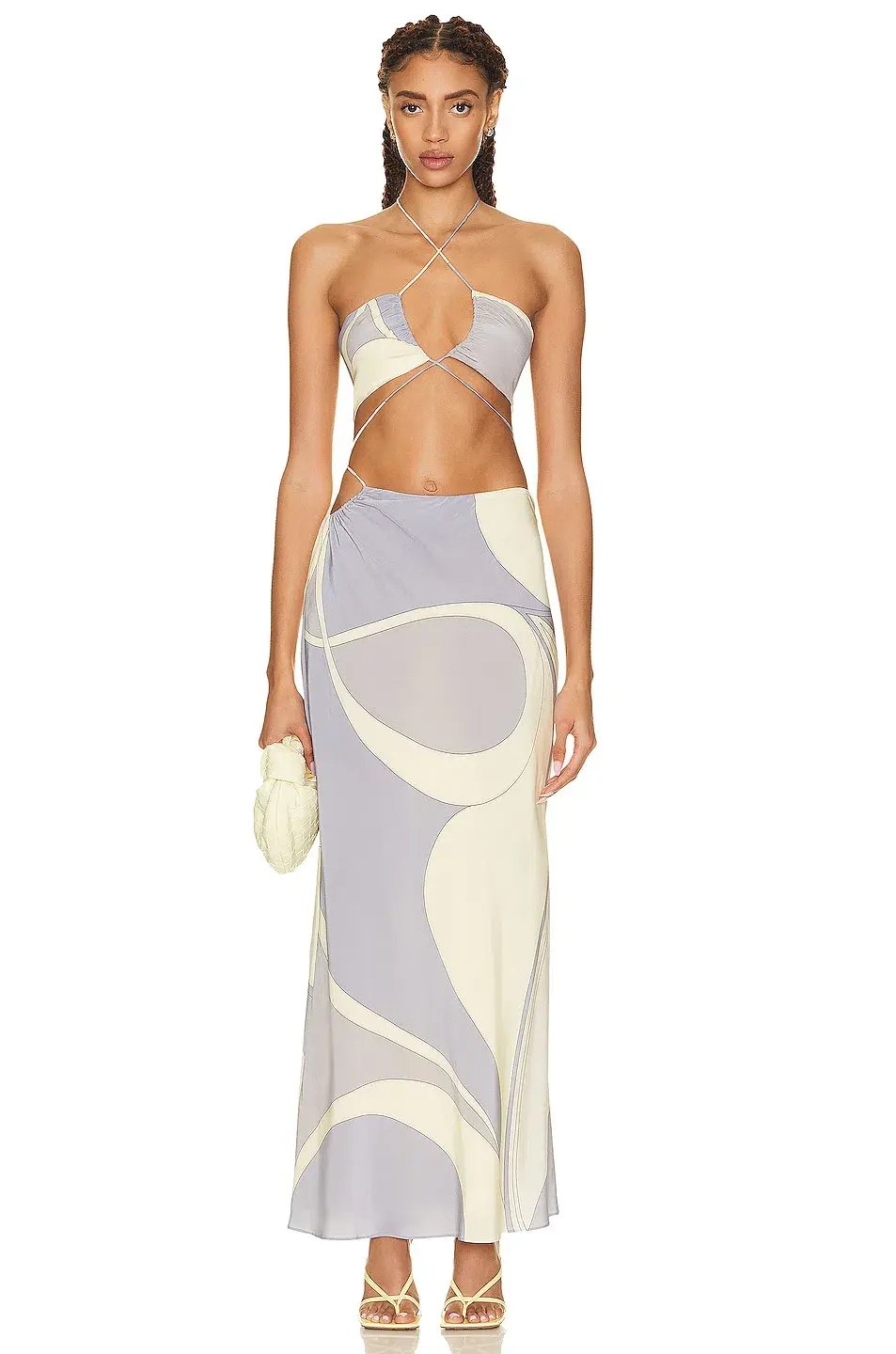 Sir The Label Adrianna Deconstructed Dress Cesco Print Size 2 / 10 AU photo 5