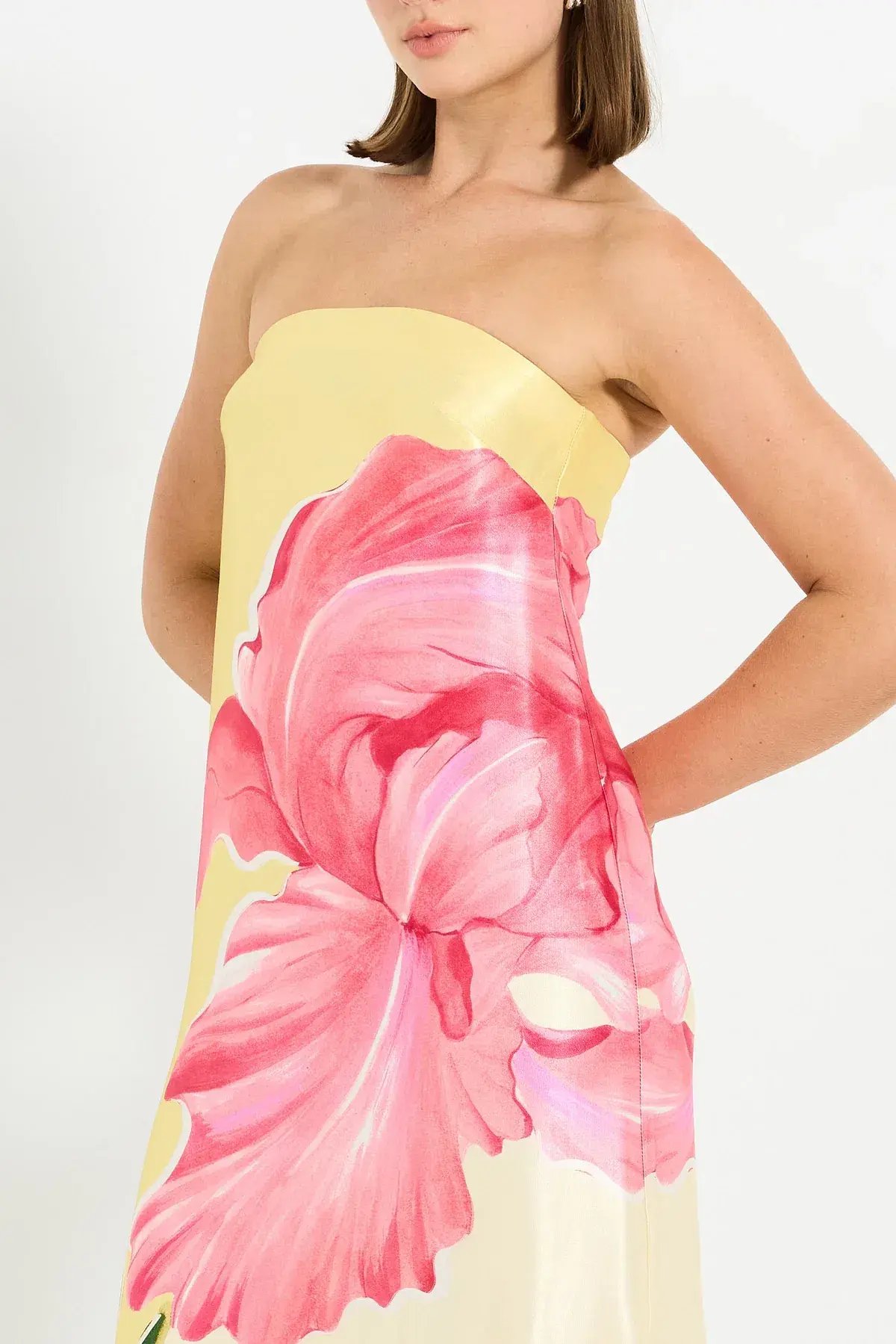 Pasduchas Amelie Column Maxi Dress Floral Size AU 10 photo 4