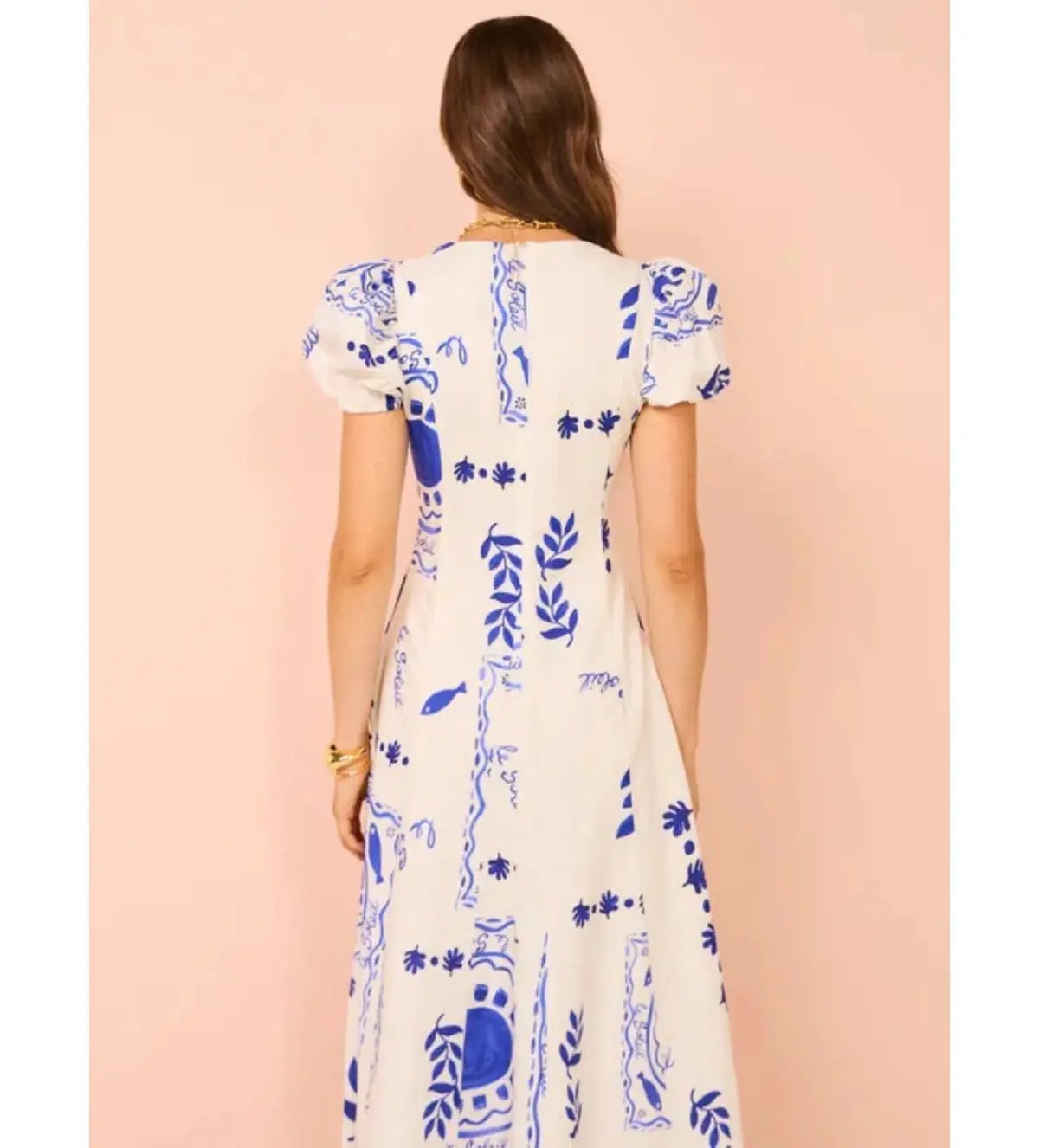 By Nicola S/S Wavy Maxi Dress in Le Soleil Size 8 photo 4