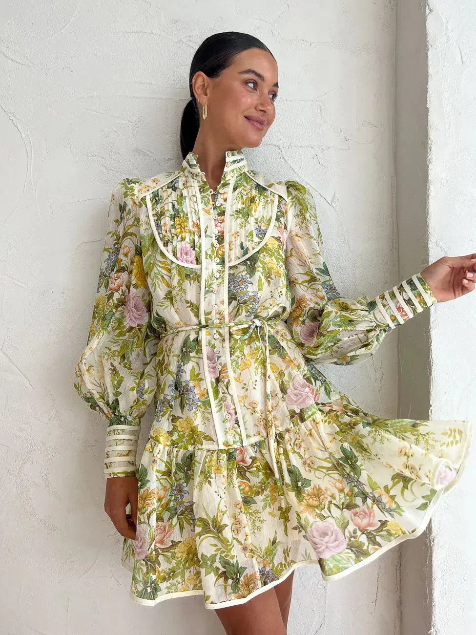 Alemais Eden Mini Dress Green Size AU 10 photo 2