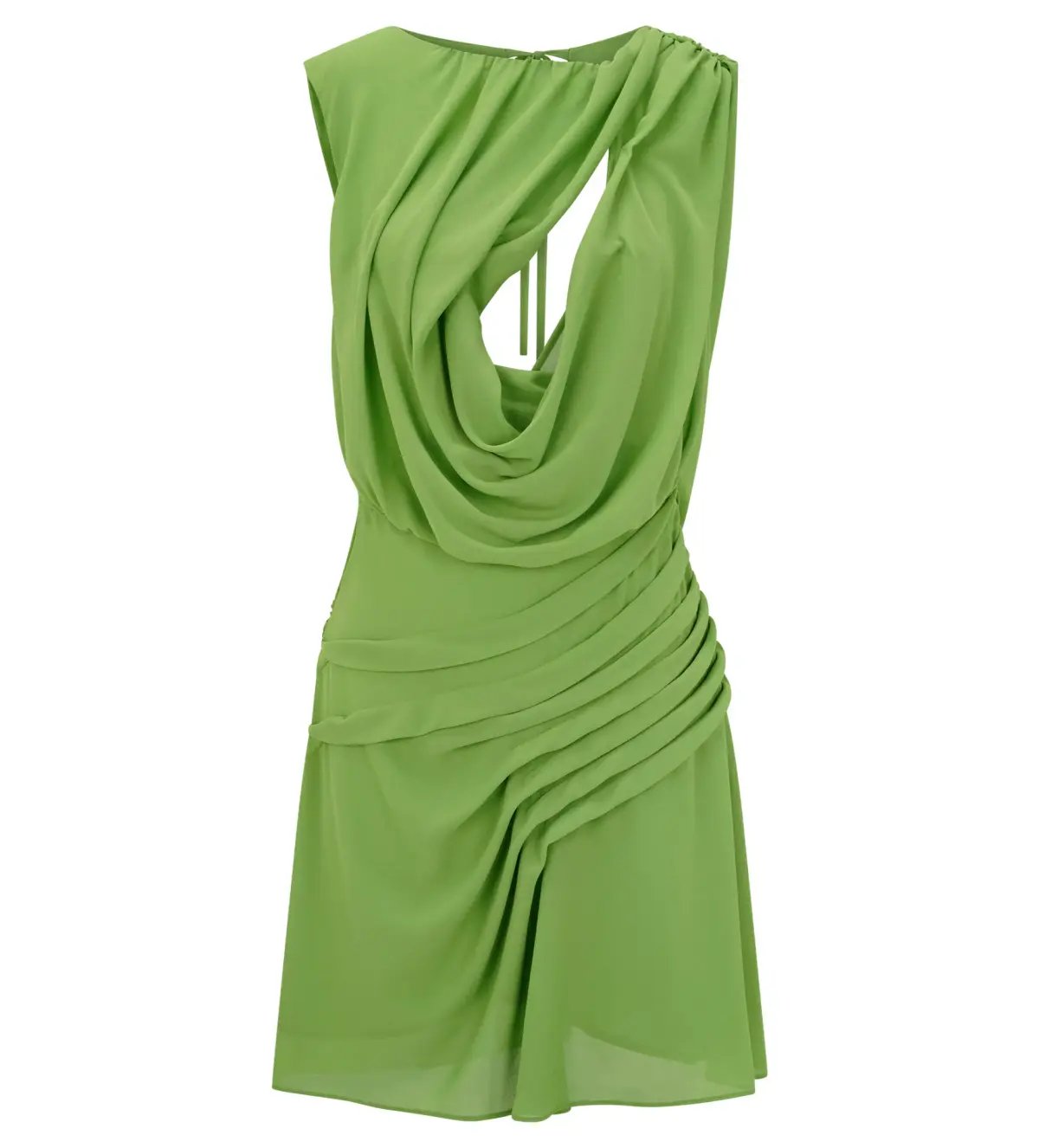 Meshki Oria Chiffon Mini Dress Green Size XXL/AU 16 photo 6