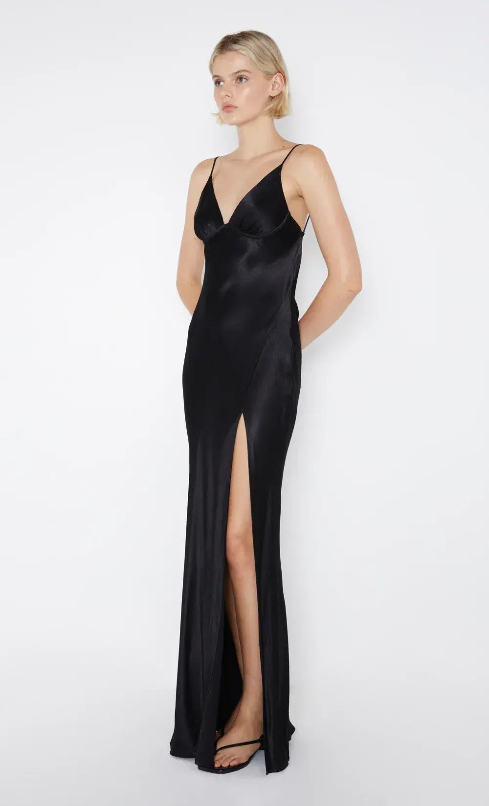 Bec & Bridge Ren Split Maxi Dress Black Size S / 8 photo 2
