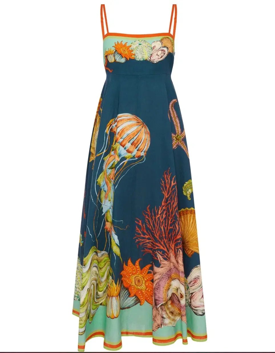Alemais Dorian Sundress Blue Sea Print Size 10 photo 4
