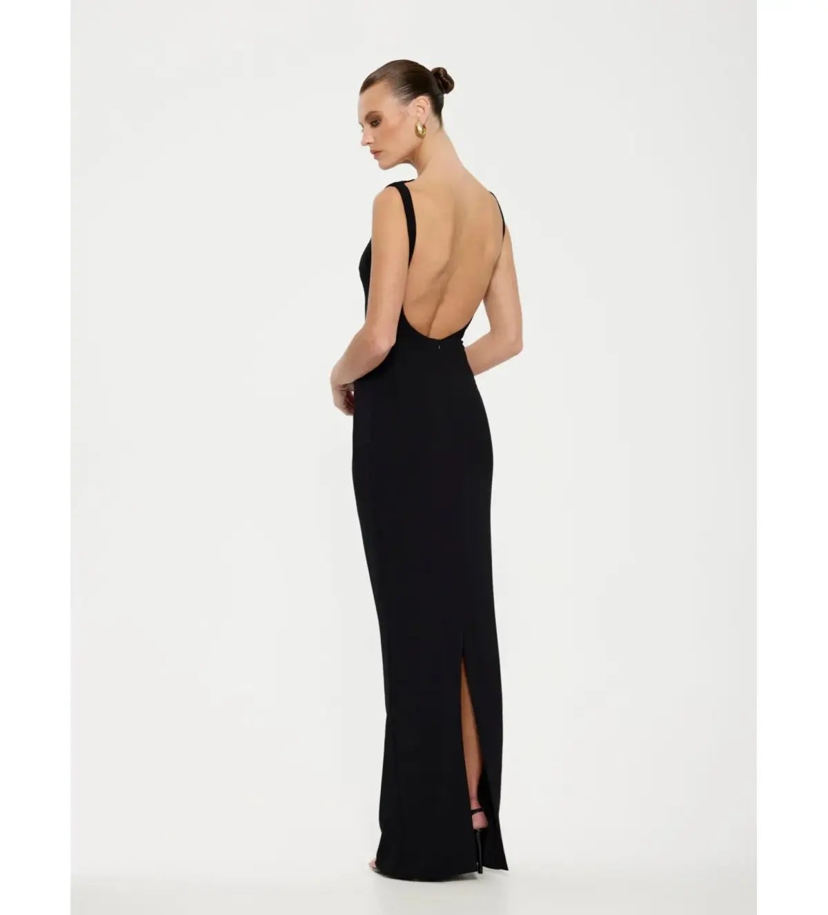 Effie Kats Verona Gown Black Size 10 photo 3
