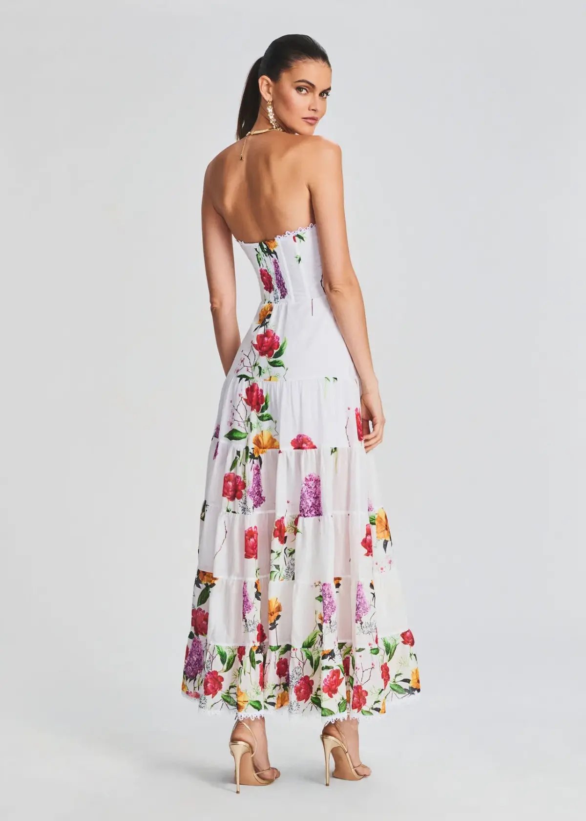 Charo Ruiz Ibiza Danny Long Dress Floral Size M / AU 10 photo 2