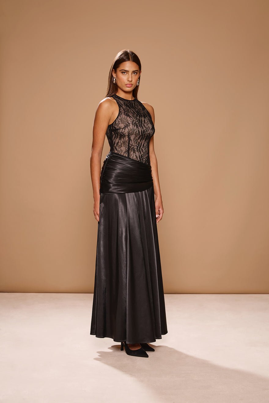 Sonya Dalia Gown - Black photo 2