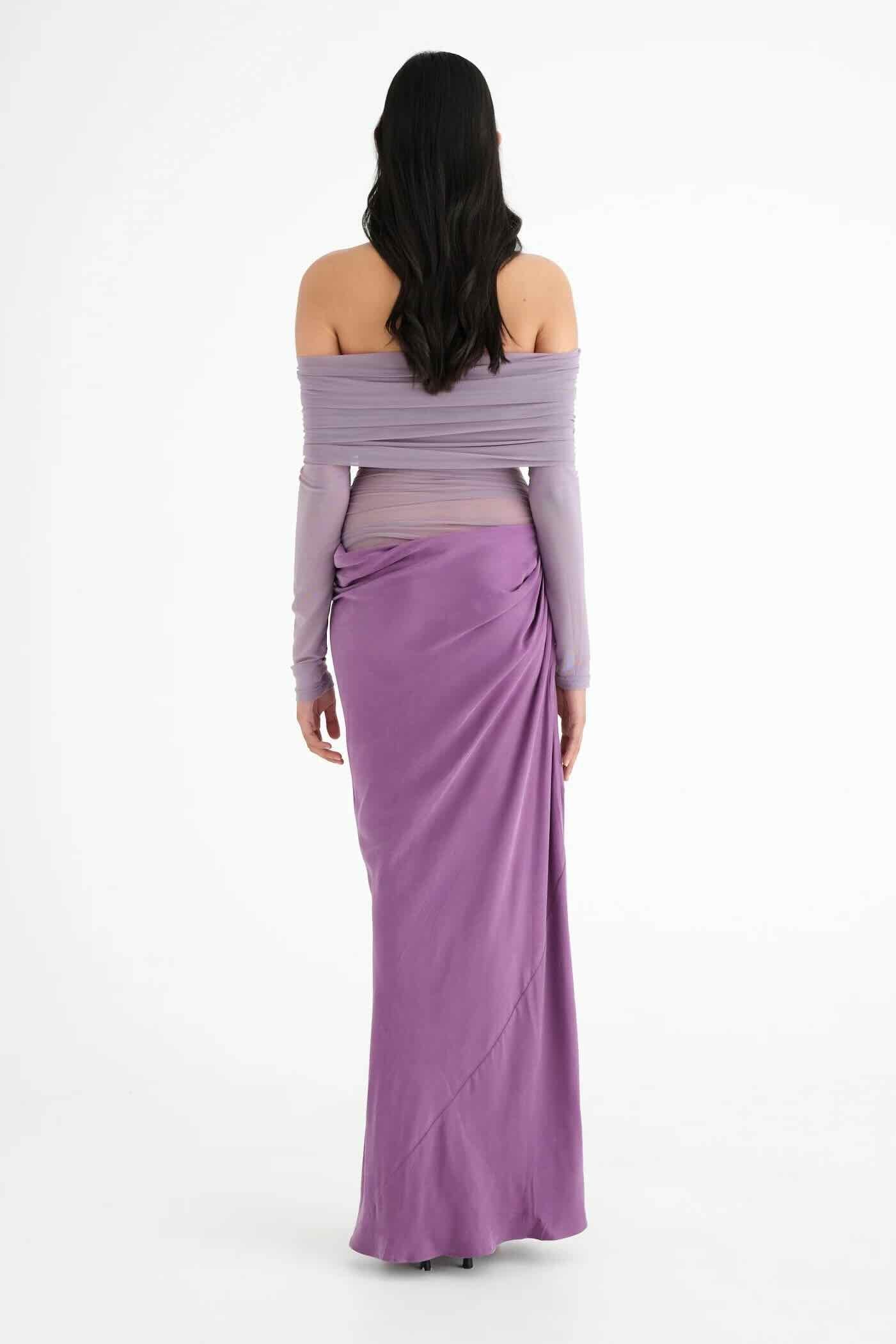BENNI YASMIN OFF SHOULDER DRESS - VINTAGE ORCHID photo 3