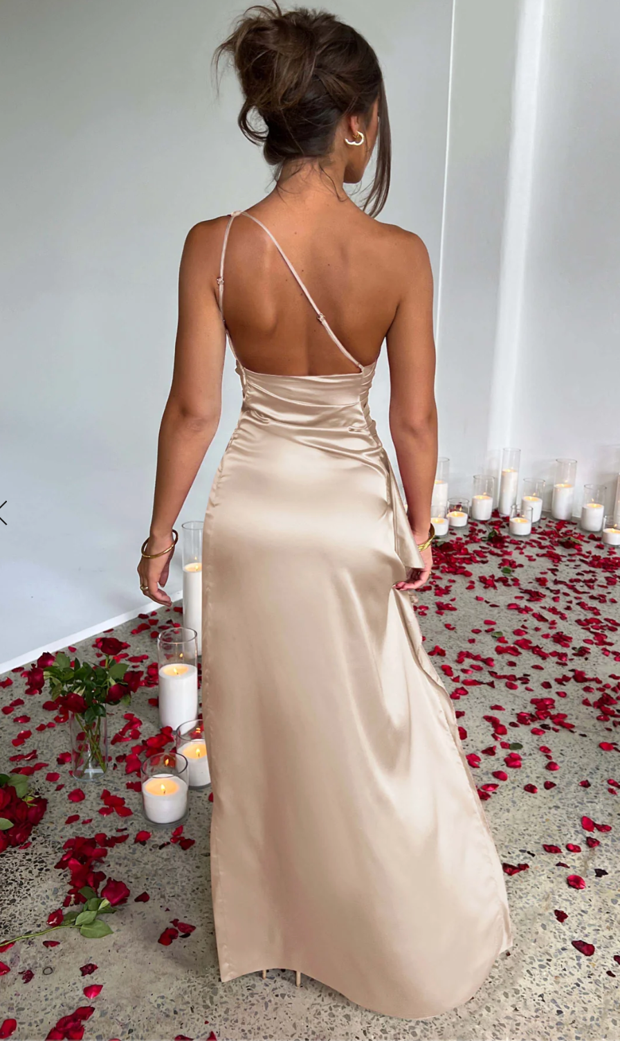 ARIEL MAXI DRESS NUDE photo 2