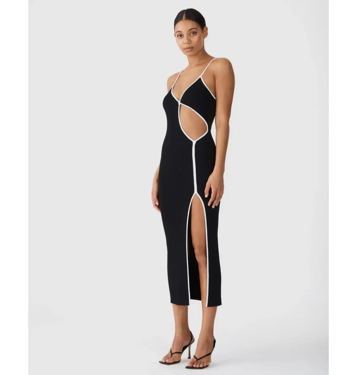 San Sloane Webb Midi in Black Size S / AU 8 photo 2