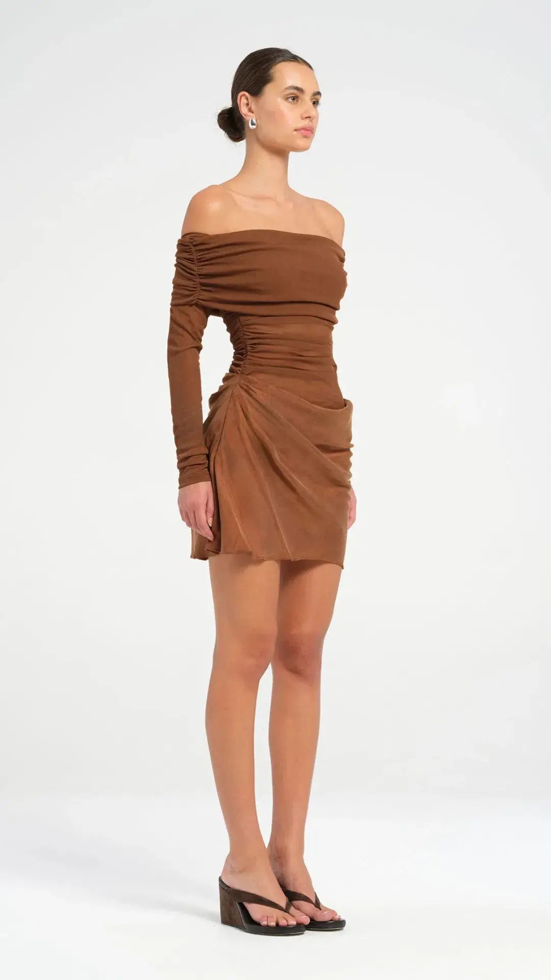Benni Luca Mini Dress in Cocoa Size 8 photo 2