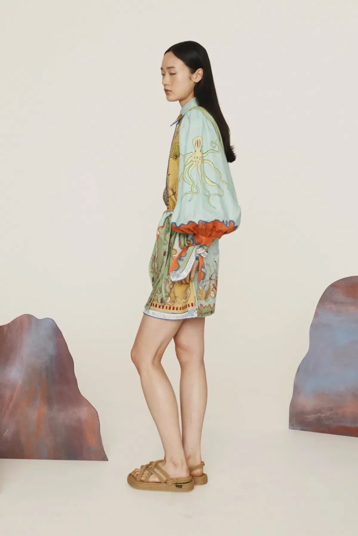 Alemais Surrealist Summer Mini Dress Multi Size 16 photo 5
