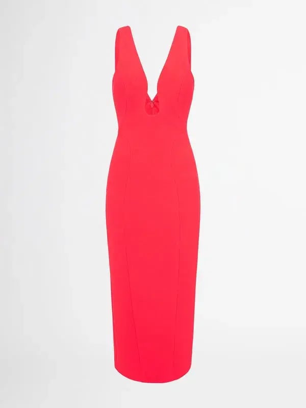 Sheike Becca Dress Red Size 8 photo 3