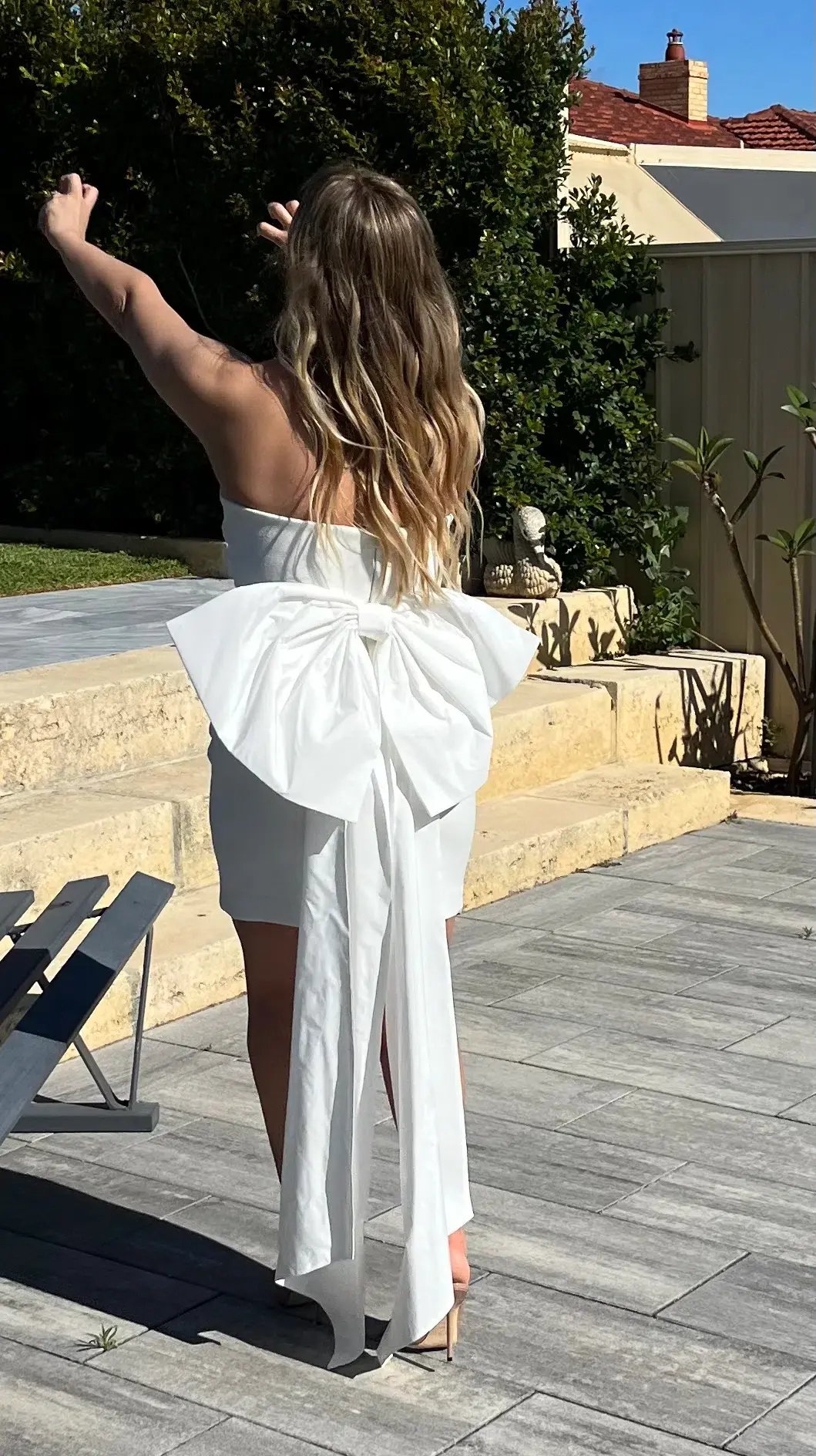 Rebecca Vallance Daphne Mini Dress Ivory Size 10 photo 4