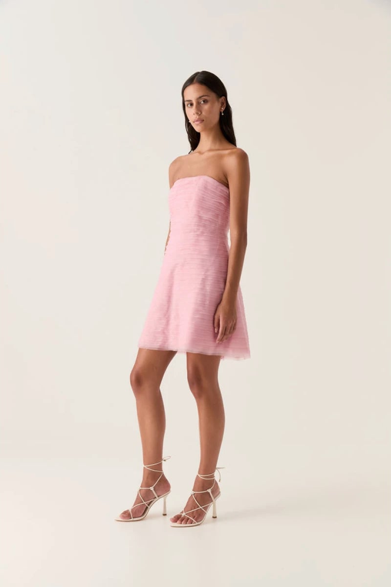 Aje Soundscape Mini Dress - Chalk Pink photo 2