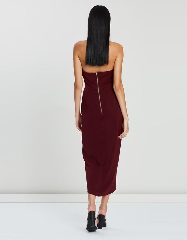 Shona Joy Knot Dress  Burgundy Size 8 photo 4