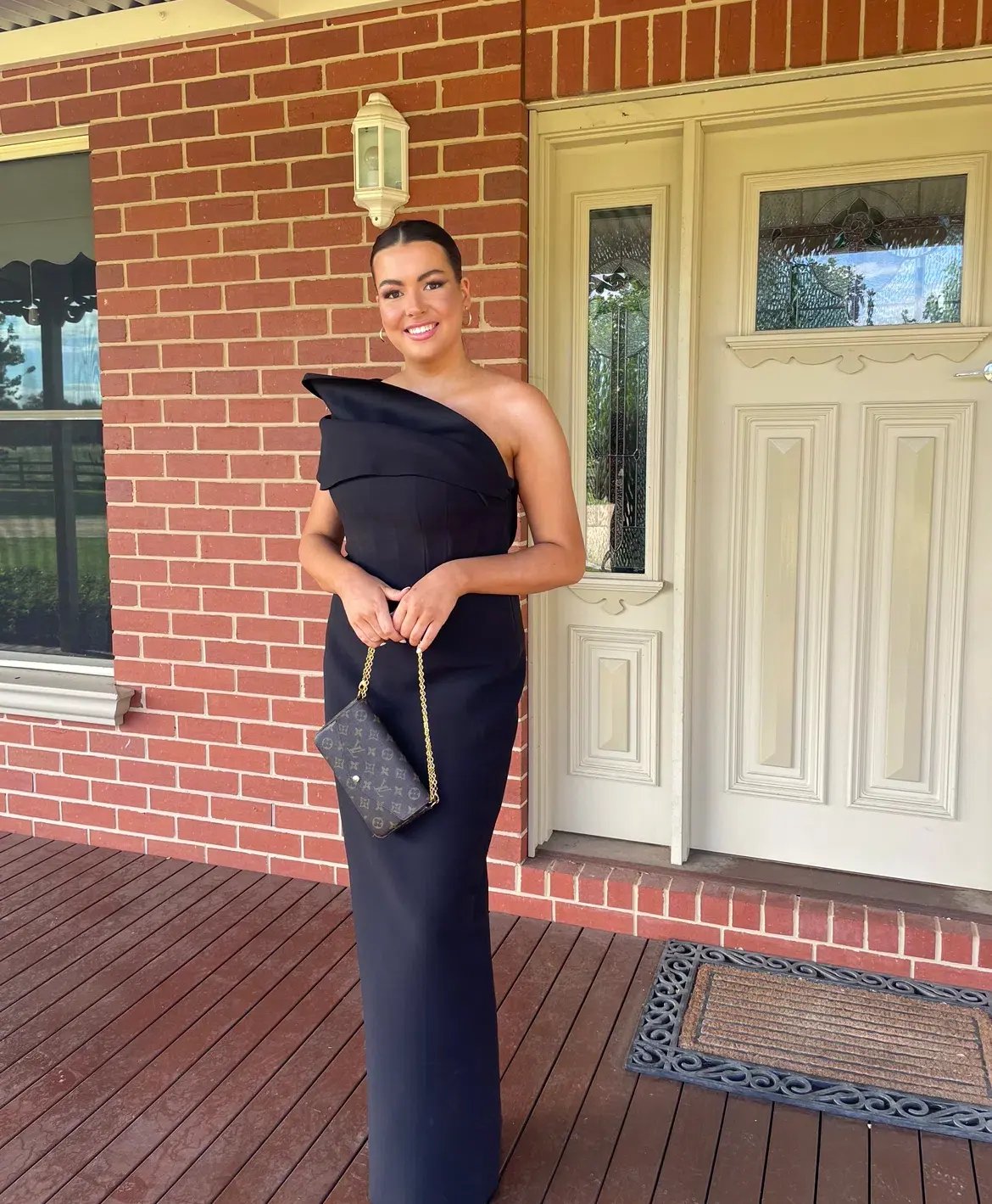 Rachel Gilbert Drew Gown Black Size 4 / AU 14 photo 2
