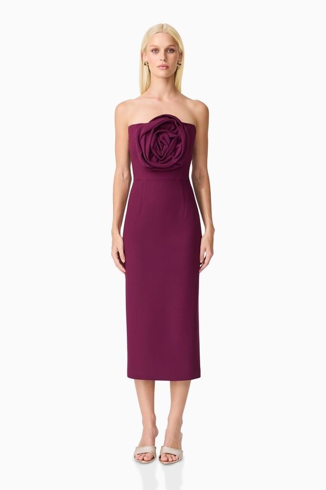 Elliatt Theresa Midi Dress - Grape photo 2