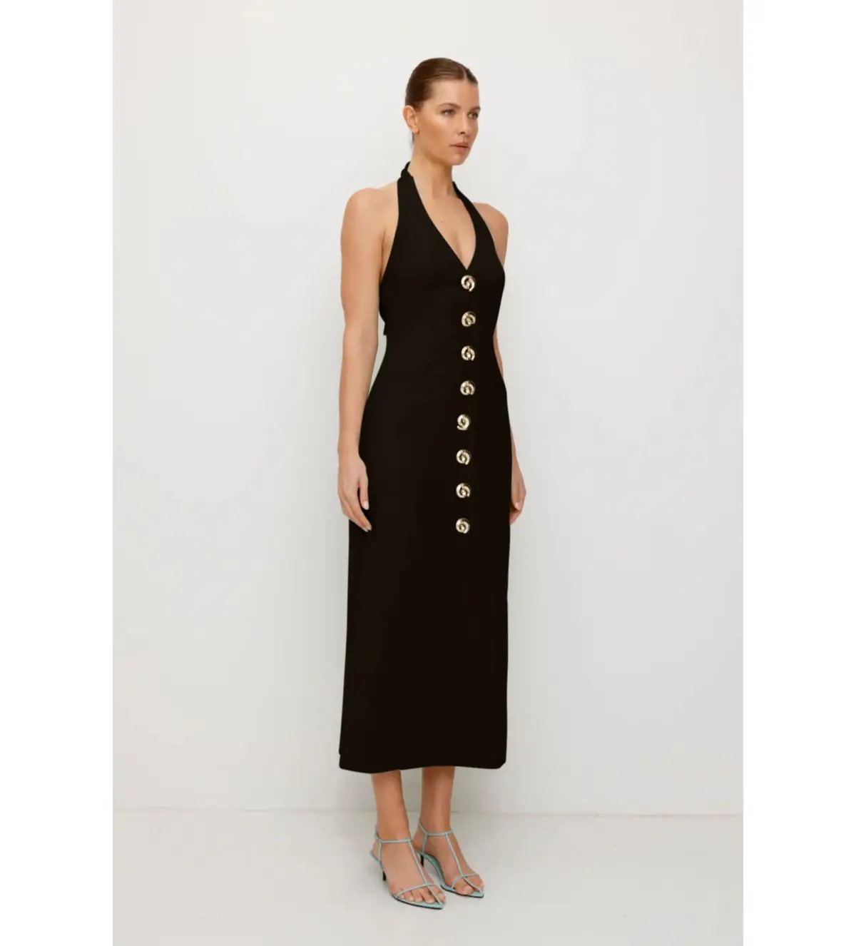 Wolf Gang Irida Maxi Dress Black Size 14 photo 3