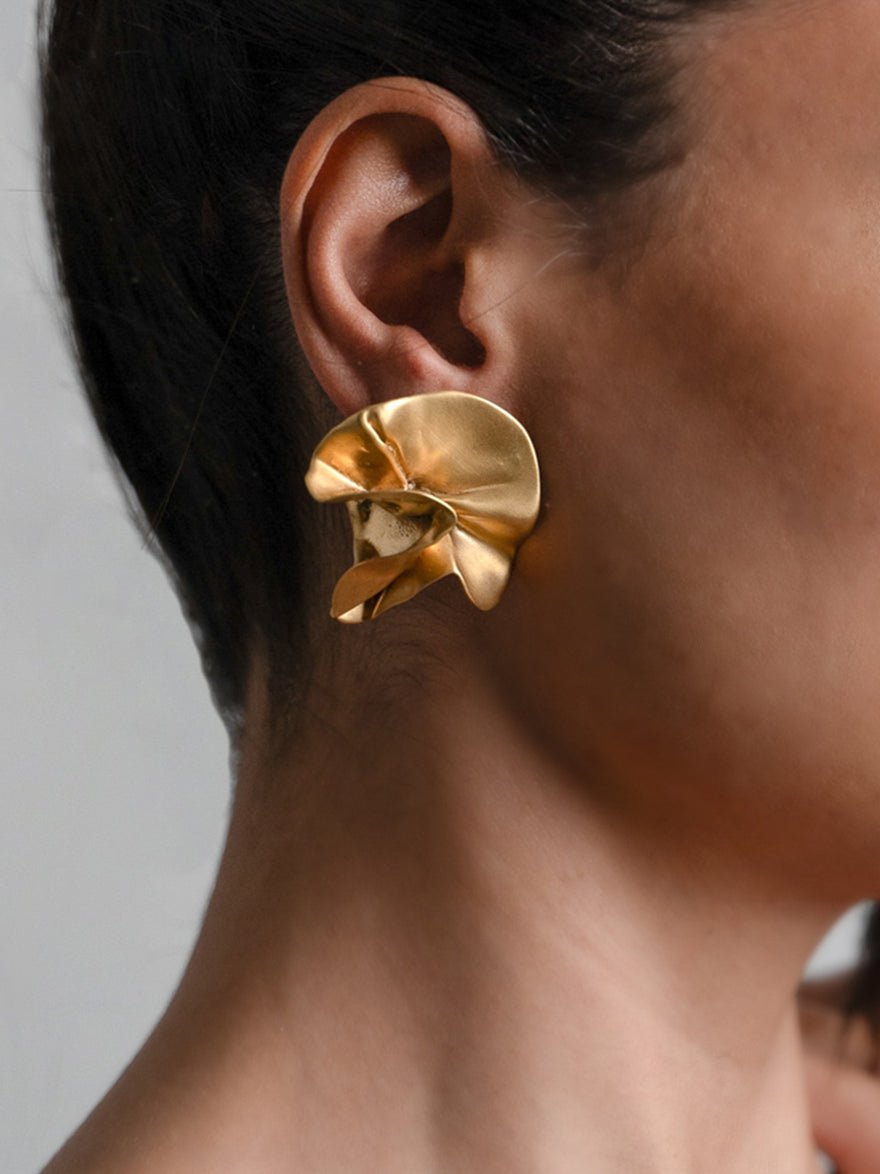 Sterling King Delphinium Earrings Gold photo 4