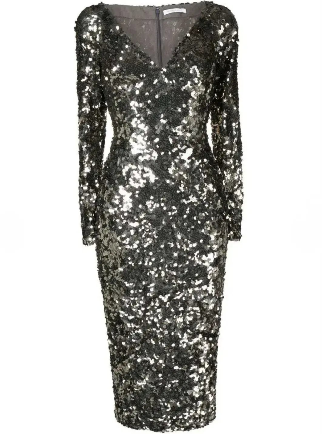 Rachel Gilbert Fleur Midi Dress Gunmetal Size 3 / AU 12 photo 5
