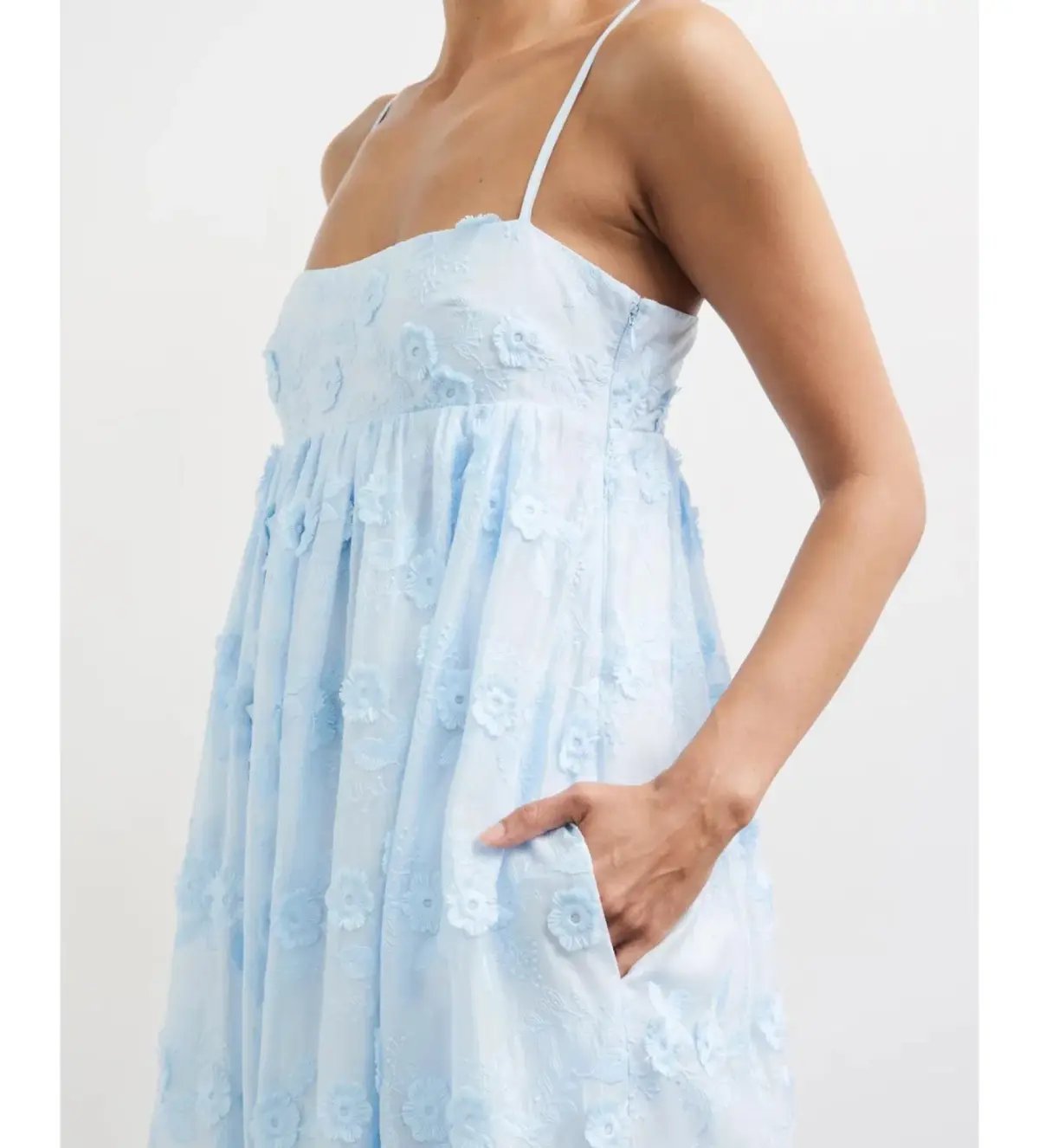 Minima Esenciales Tasnim Maxi Dress Blue Floral Size AU 16 photo 2