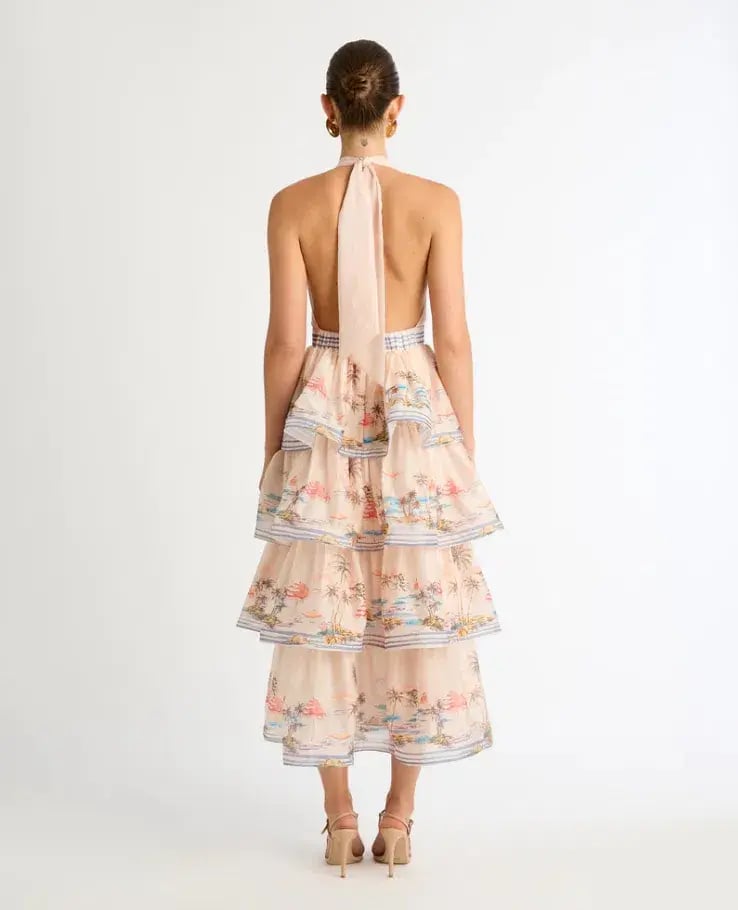 Sheike Riviera Max Dress Blush Pink Size 10 photo 3