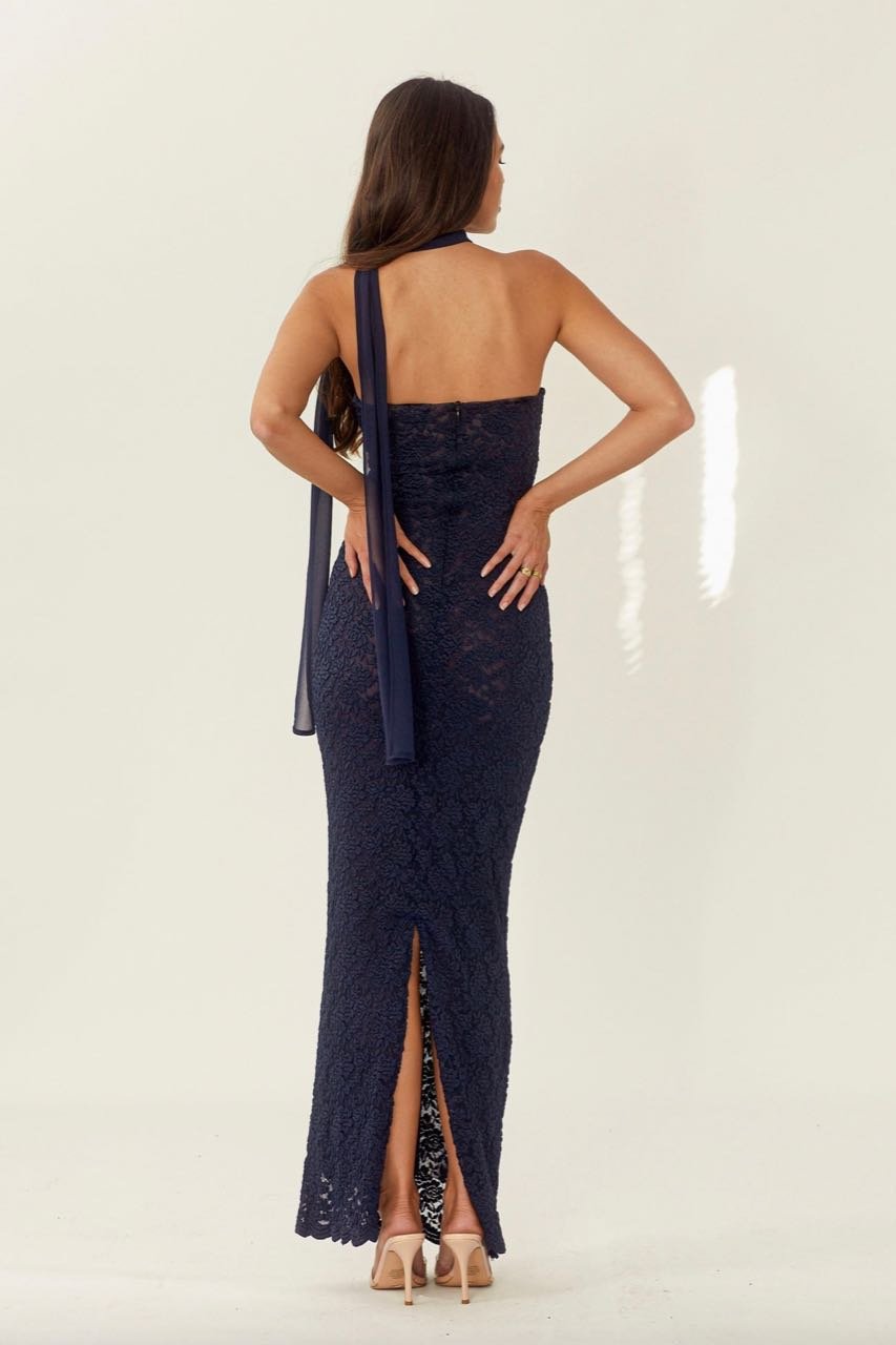 ARCINA ORI MEREDITH DRESS - NAVY photo 4