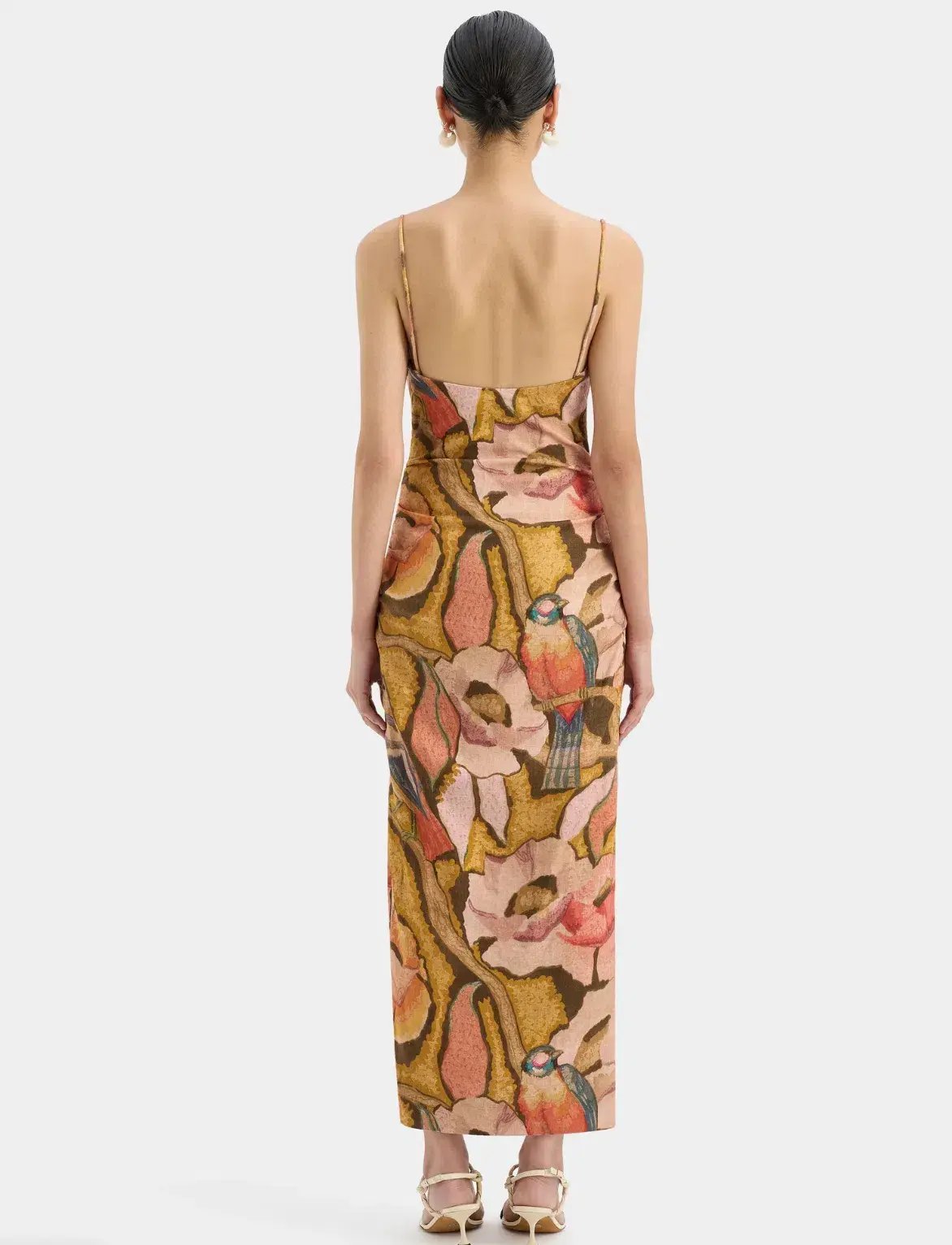 Sir the Label Talulah Column Dress Sanderling Floral Size 10 photo 2
