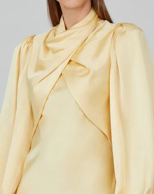 Acler The Lindhurst Dress in Lemon Size 6 photo 2