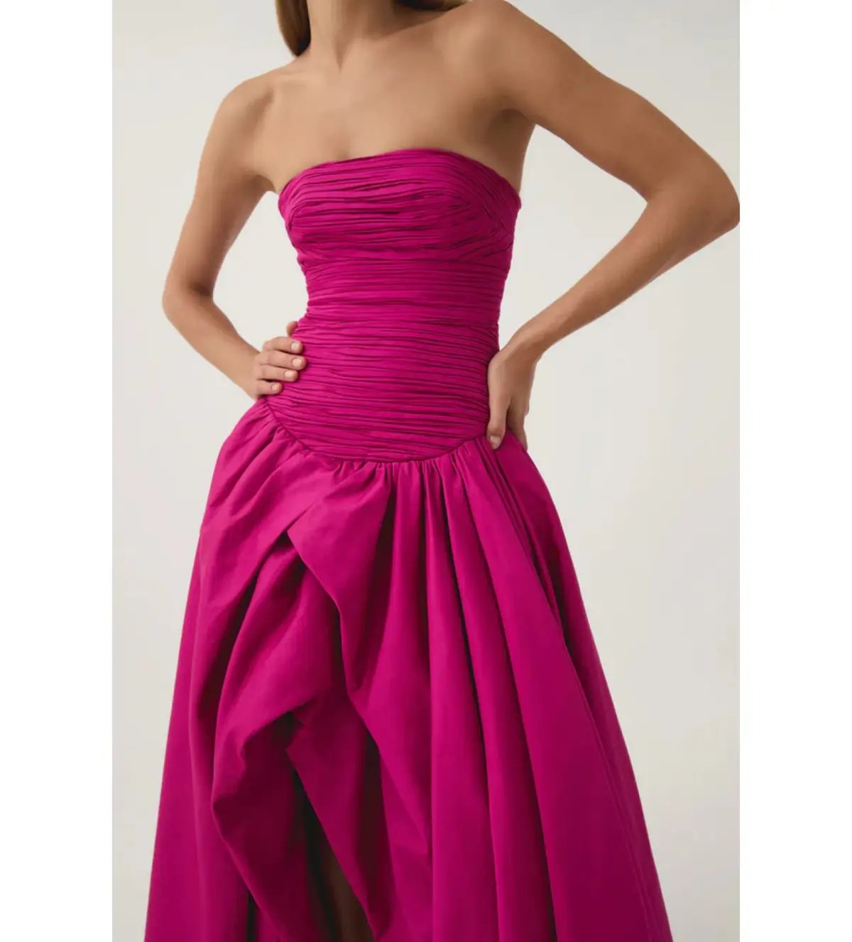 Aje Violette Bubble Hem Maxi Dress in Deep Magenta Size AU 6 photo 2