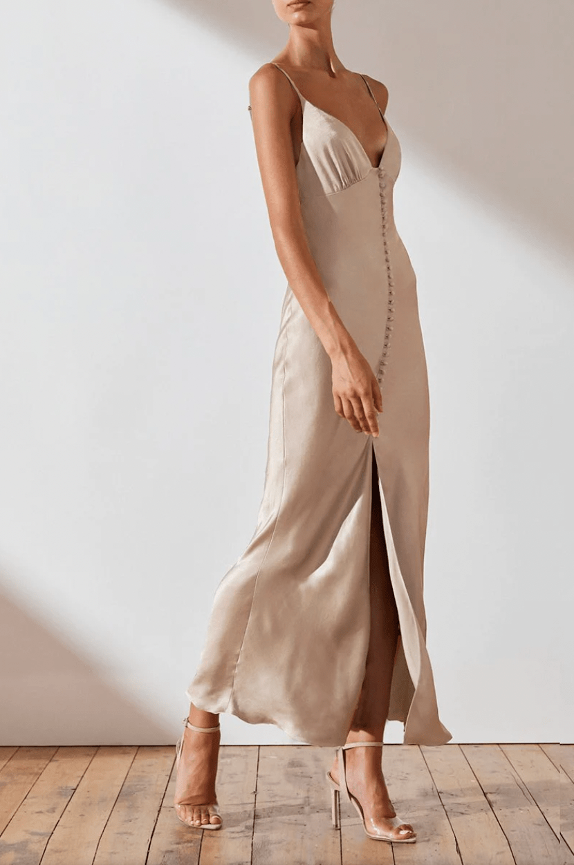 Shona Joy La Lune Bias Slip Dress - Dessert Rose photo 3
